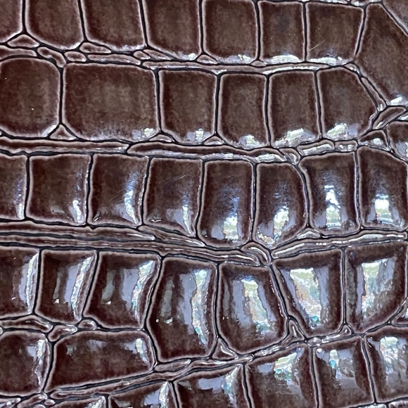 BUENO Snake-print & Tan Shoulder Bag Water Resistant Coastal Curved Handle Bag - Picture 10 of 15